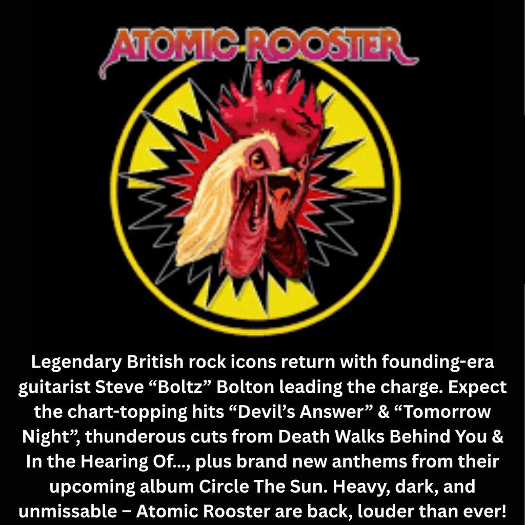 Atomic Rooster, 20 February | Event in Glasgow | AllEvents