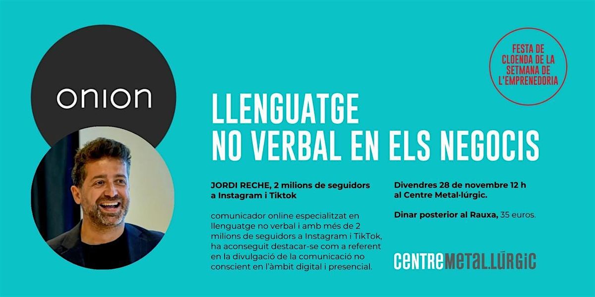 "Llenguatge no verbal en els negocis" + dinar networking, 28 November | Event in Sabadell | AllEvents