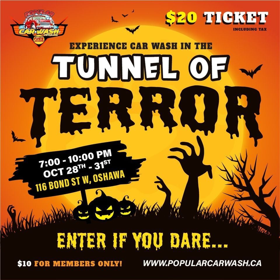 TUNNEL OF TERROR ? Popular Car Wash & Detail Oshawa, Popular Car Wash