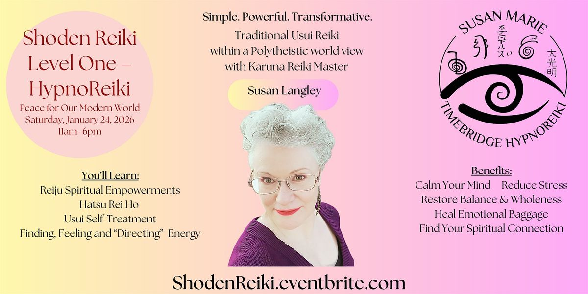 Shoden Reiki Level One – HypnoReiki, 24 January | Event in Sacramento | AllEvents