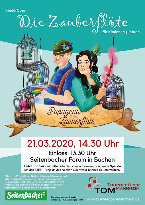 Papageno Die Zauberflote Kinderoper At Seitenbacher