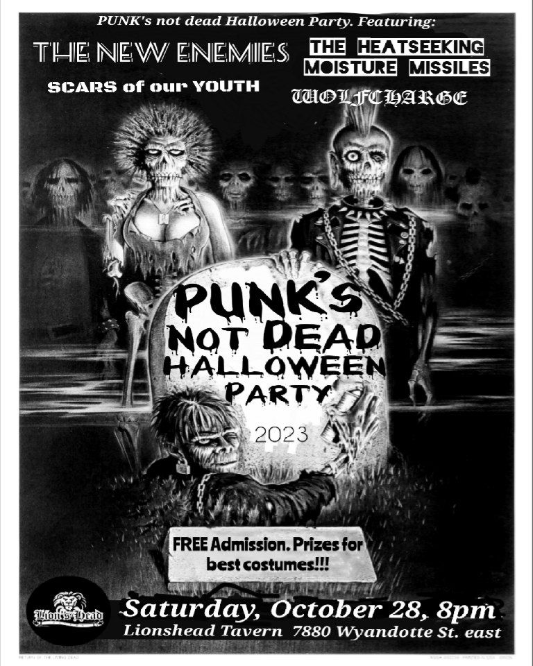 The PUNKS not dead Halloween party, Windsor, Ontario, Canada, October