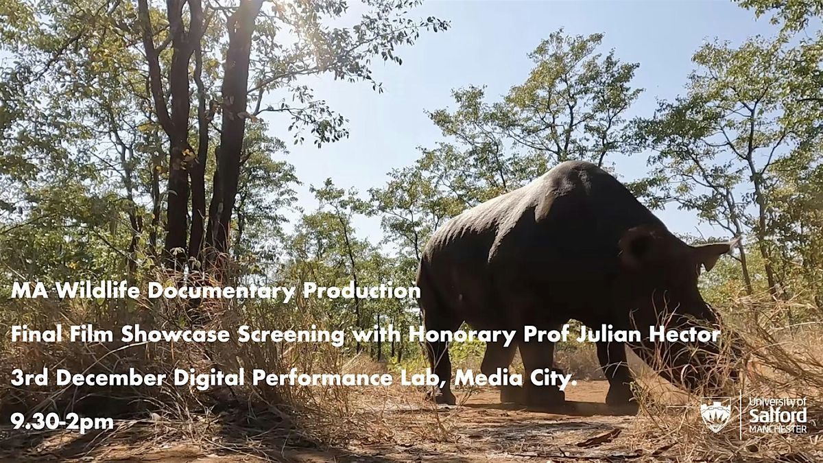 MA Wildlife Documentary Showcase, 3 December | Event in Salford | AllEvents
