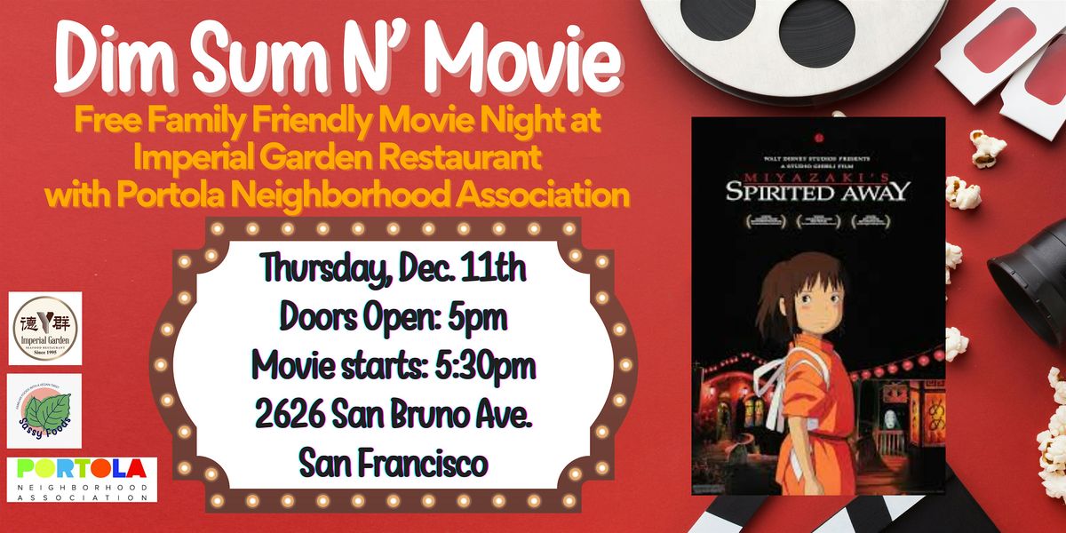 Dim Sum N' Movie Night at Imperial Garden SF, 11 December | Event in San Francisco | AllEvents