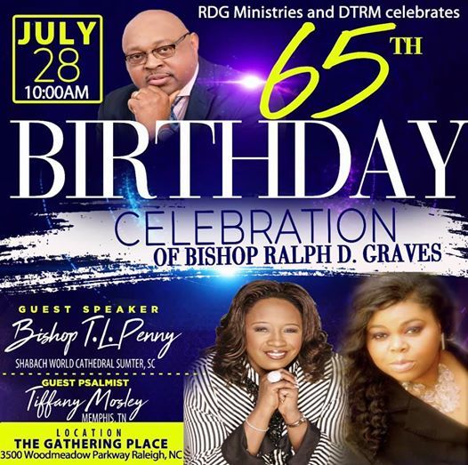 Bishop Ralph Donnie Graves At The Gathering Place Raleigh