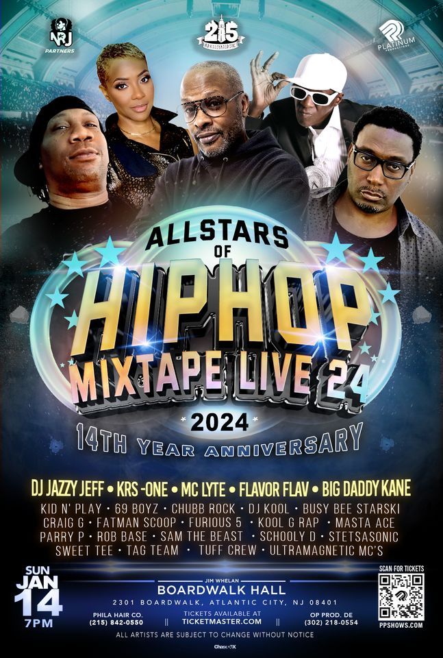 Pre Sale Happening Nov 10, 2023! The ALL STARS OF HIP HOP MIXTAPE LIVE