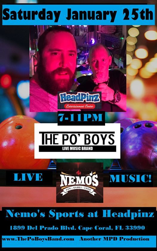 Bowling With The Po Boys Nemo S Sports At Headpinz Cape Coral 25 January