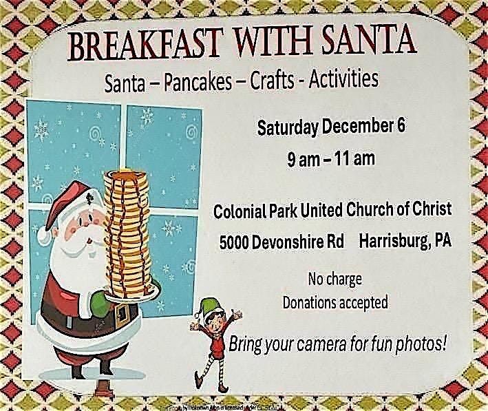 Breakfast with Santa, 6 December | Event in Harrisburg | AllEvents
