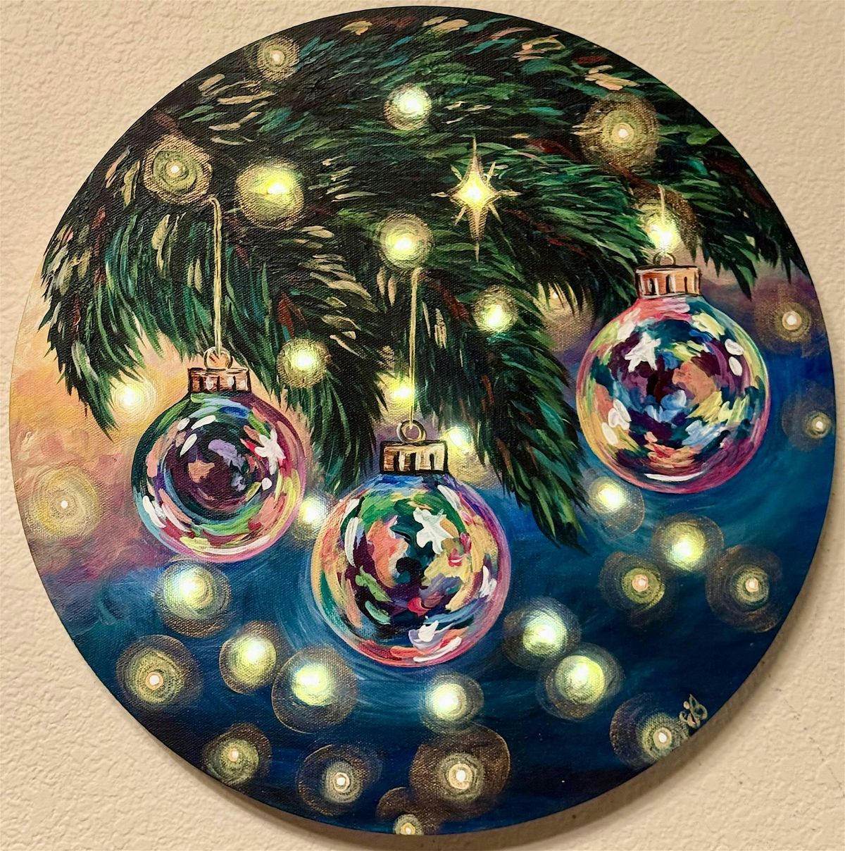 Lovely Branches round canvas painting at Locavore Beer Co., 16 December | Event in Littleton | AllEvents