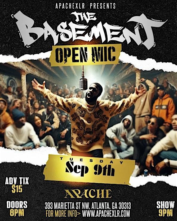 The Basement: Live Hip-Hop and RnB Open Mic, 9 December | Event in Atlanta | AllEvents