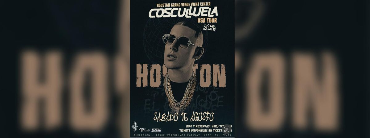 COSCULLUELA EN HOUSTON, 16 August | Event in Katy | AllEvents