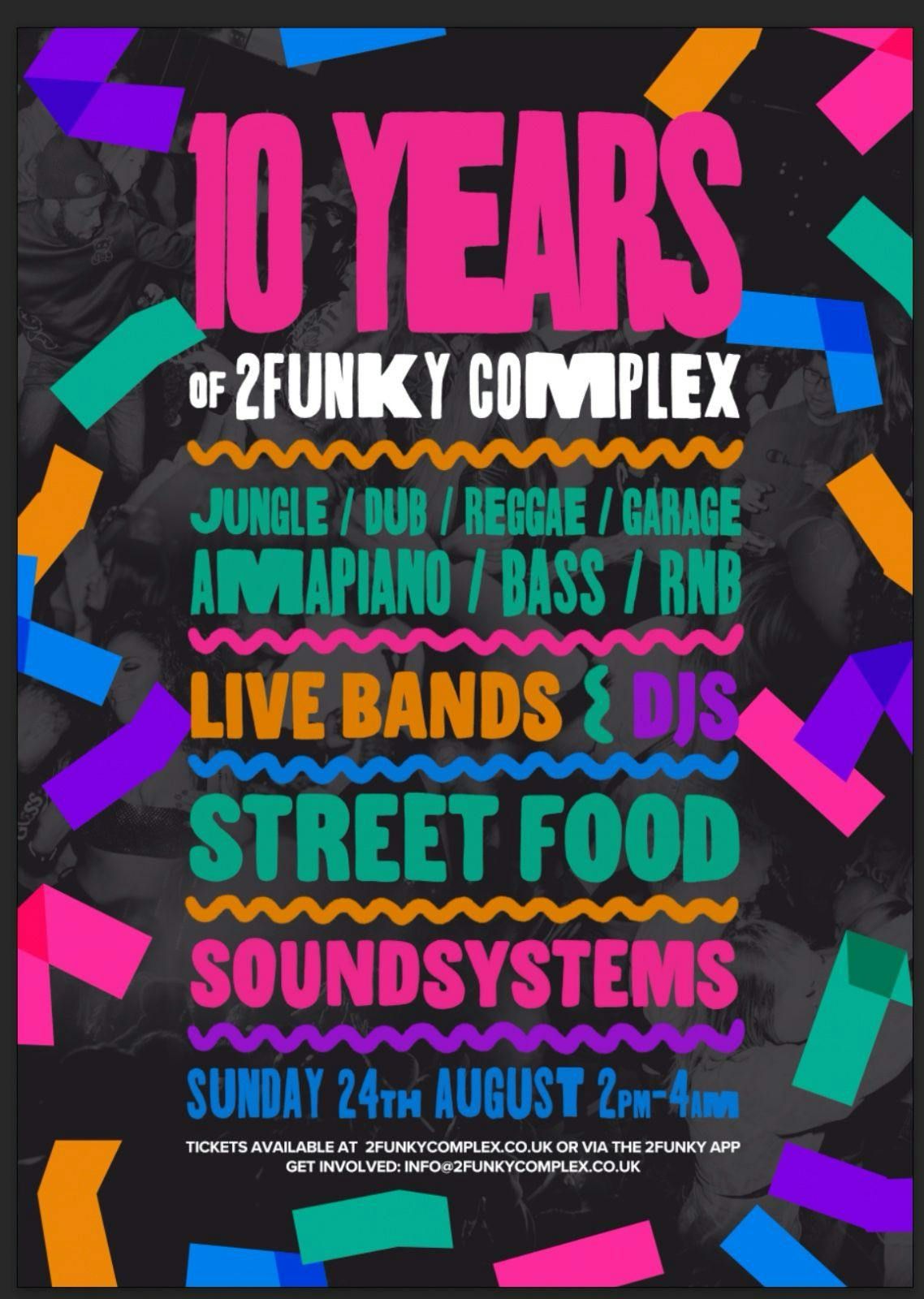 10 YEARS OF 2FUNKY COMPLEX, 24 August | Event in Leicester | AllEvents