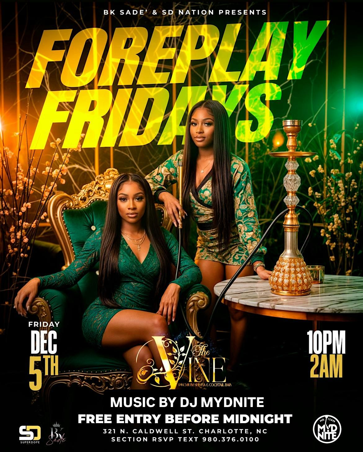 ForePlay Fridays @ Vine Uptown, 5 December | Event in Charlotte | AllEvents