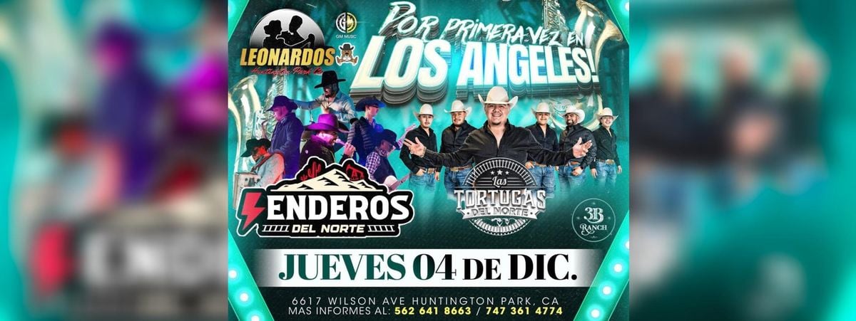 SENDEROS DEL NORTE & LAS TORTUGAS DEL NORTE, 4 December | Event in Huntington Park | AllEvents