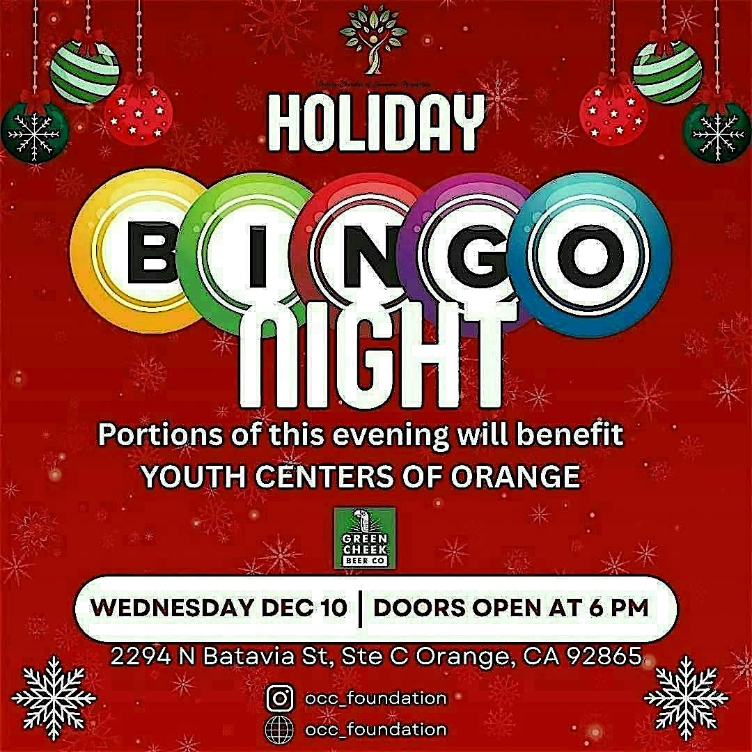 Bingo night - Green Cheek Orange (OCC Foundation Fundraiser) raffles/prizes, 10 December | Event in Orange