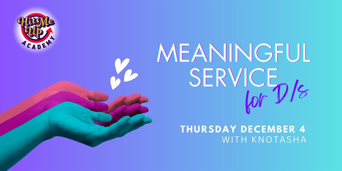 HMU Academy: Meaningful Service for D/s, 4 December | Event in New York | AllEvents