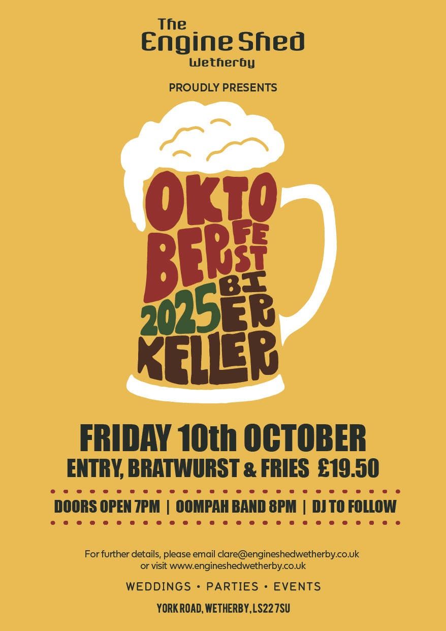 Oktoberfest Bierkeller 2025, 10 October | Event in Wetherby | AllEvents