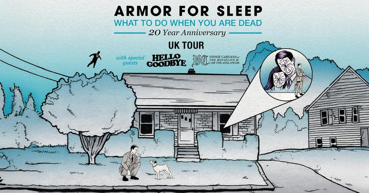 Armor For Sleep 'What To Do When You Are Dead' 20th Anniversary Tour, 14 September | Event in Bristol | AllEvents