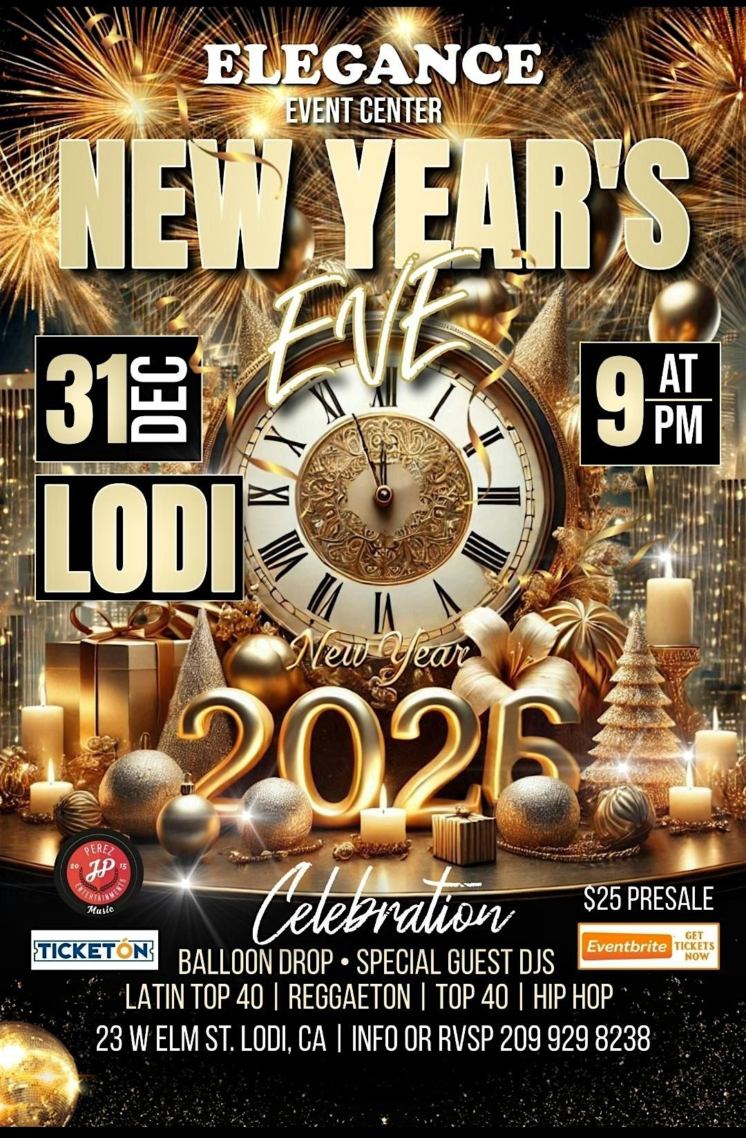 Lodi New Years Eve 2026 Celebration, 31 December | Event in Lodi | AllEvents