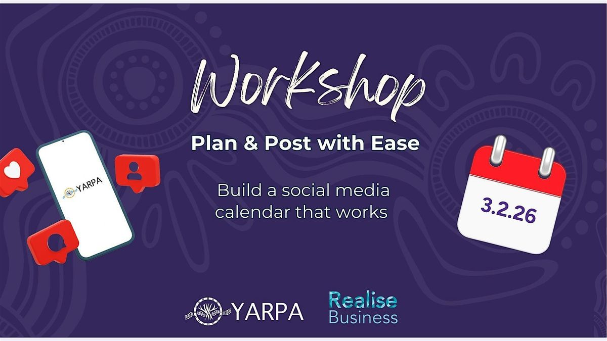 Plan & Post with Ease: Face to Face Workshop | YARPA Hub - Liverpool, 3 February | Event in Liverpool