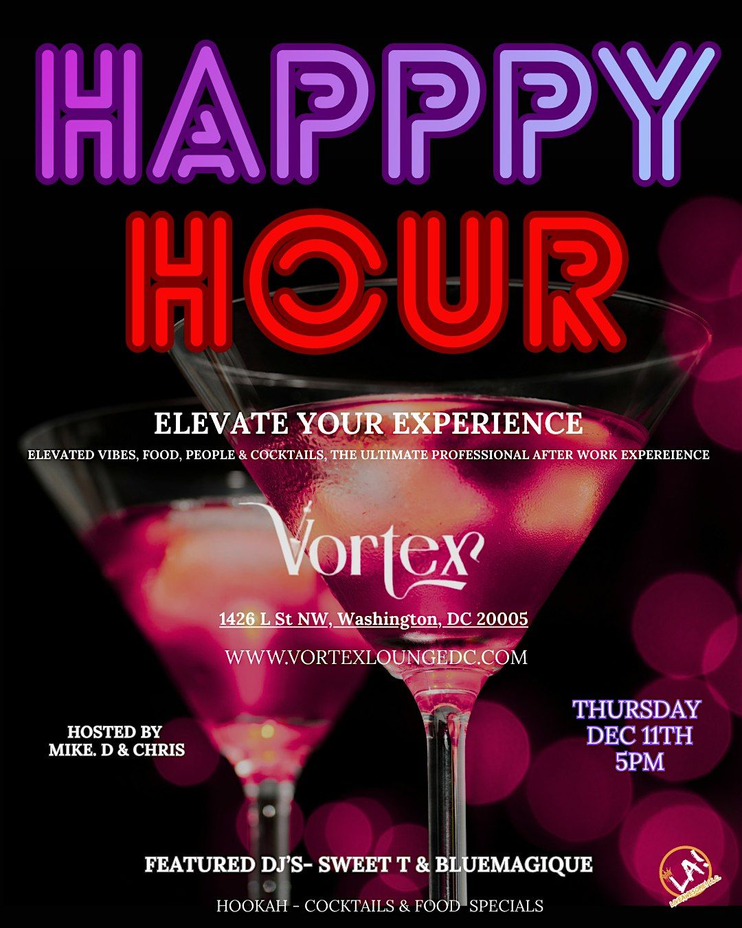 The Elevated Holiday Happy Hour Experience, 11 December | Event in Washington | AllEvents