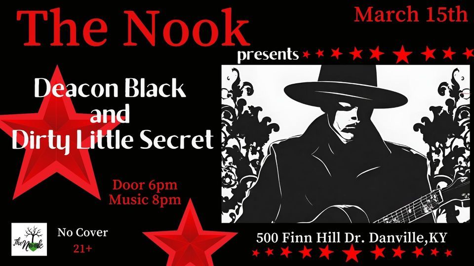 Deacon Black and Dirty Little Secret, The Nook, Danville, March 15 2024