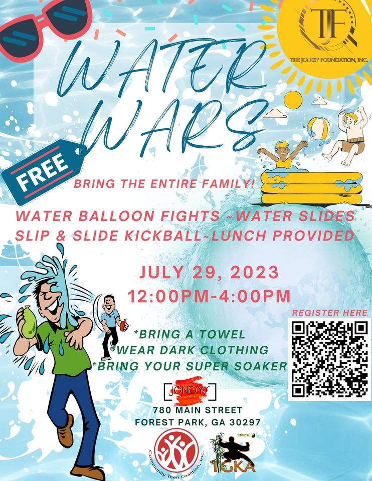 WATER WARS FUN DAY!, Jonesy’s Place, Forest Park, July 29 2023