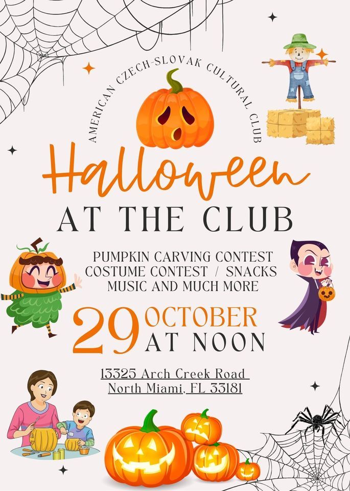 Halloween at the Club, American CzechSlovak Cultural Club, Opa Locka