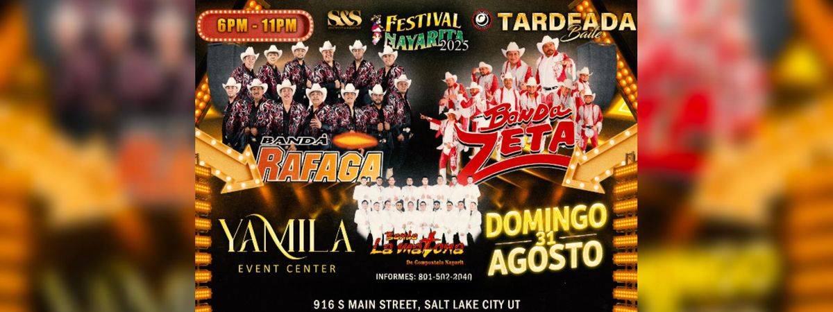 BANDA RAFAGA, BANDA ZETA & MAS, 31 August | Event in Salt Lake City | AllEvents