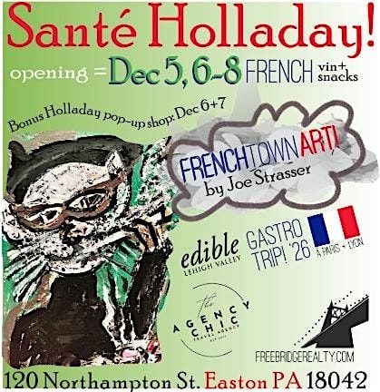 ✨ Santé Holladay! – A French-Inspired Holiday Art & Wine Celebration ✨, 5 December | Event in Easton