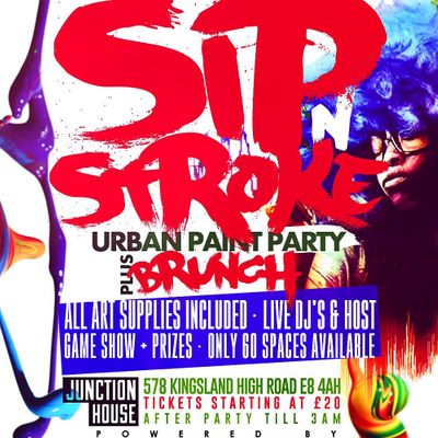 Sip 'N Stroke | Birmingham logo