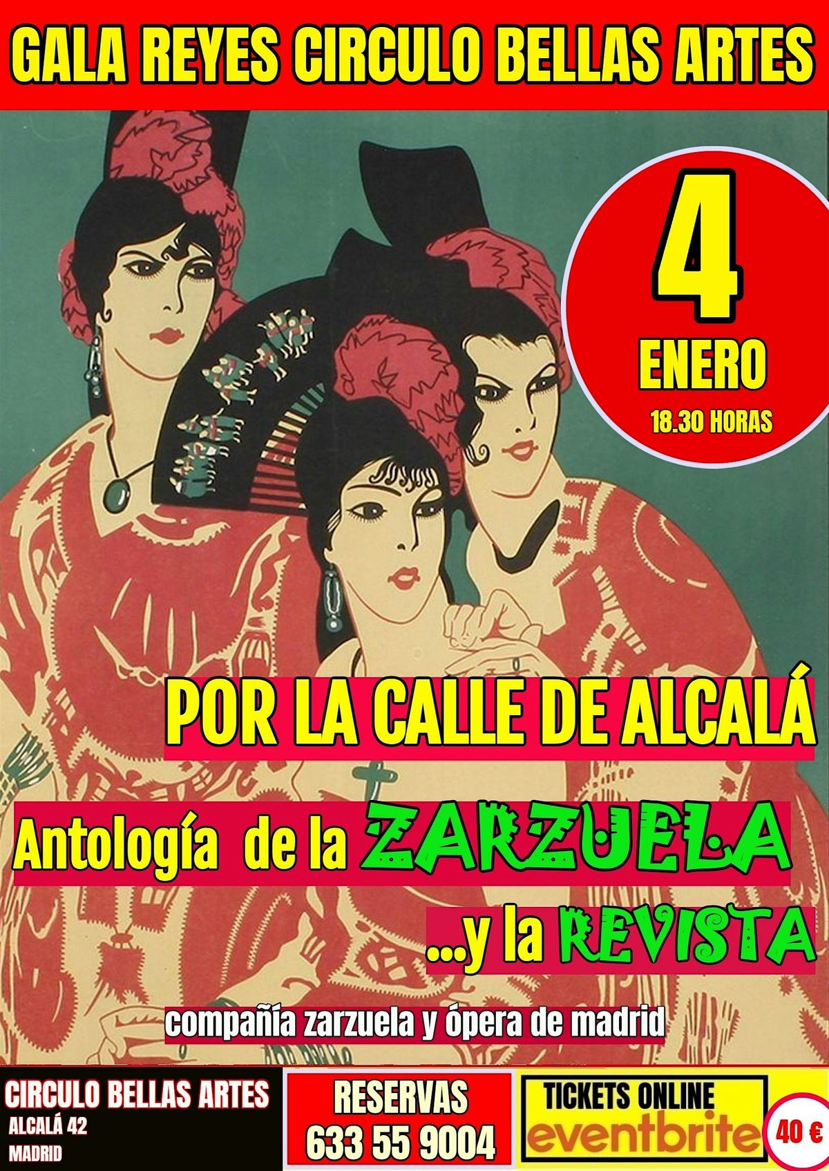 GALA DE REYES CIRCULO BELLAS ARTES. POR LA CALLE DE ALCALÁ., 4 January | Event in Madrid | AllEvents