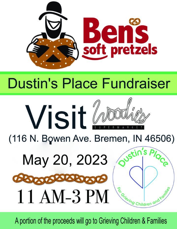 Bens Pretzel Fundraiser, Woodie's Supermarket, Bremen, 20 May