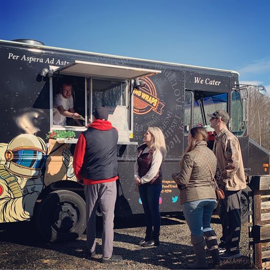Rolling Wraps food truck at Cedar Run Brewery!, Cedar Run Brewery, Nokesville, June 28 2020