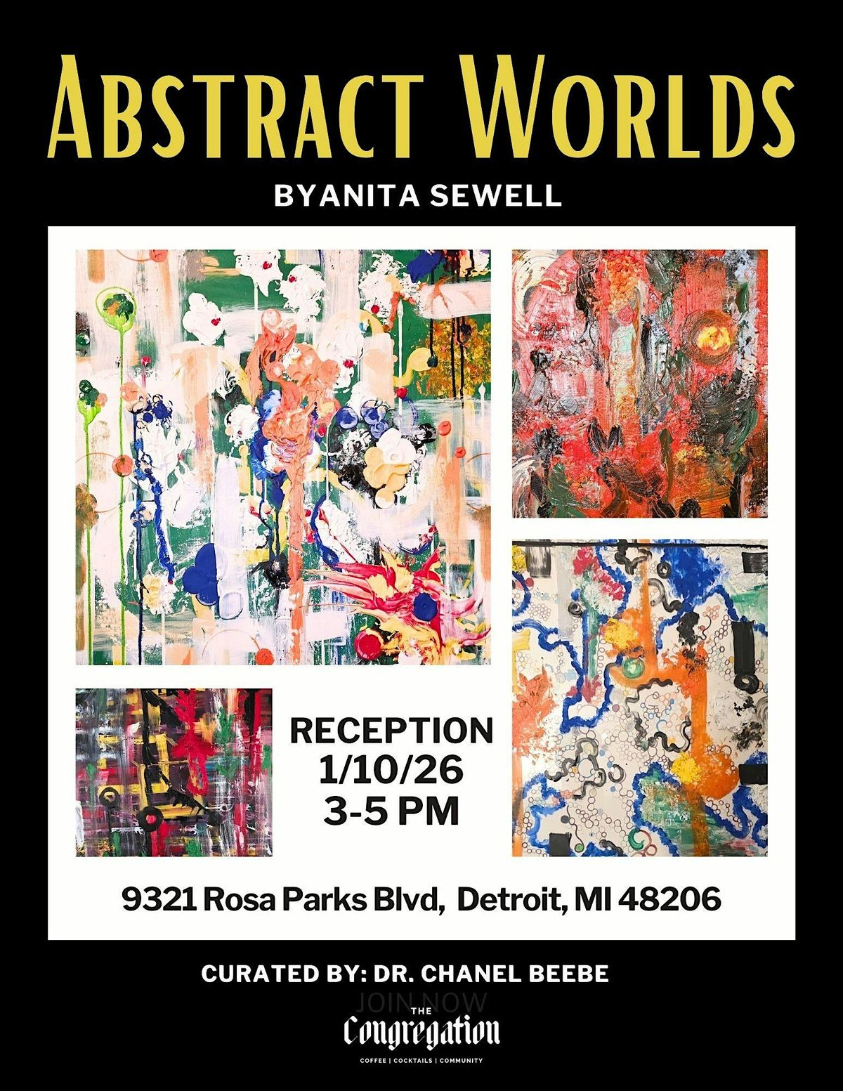 Abstract Worlds - Solo Exhibition by Anita Sewell