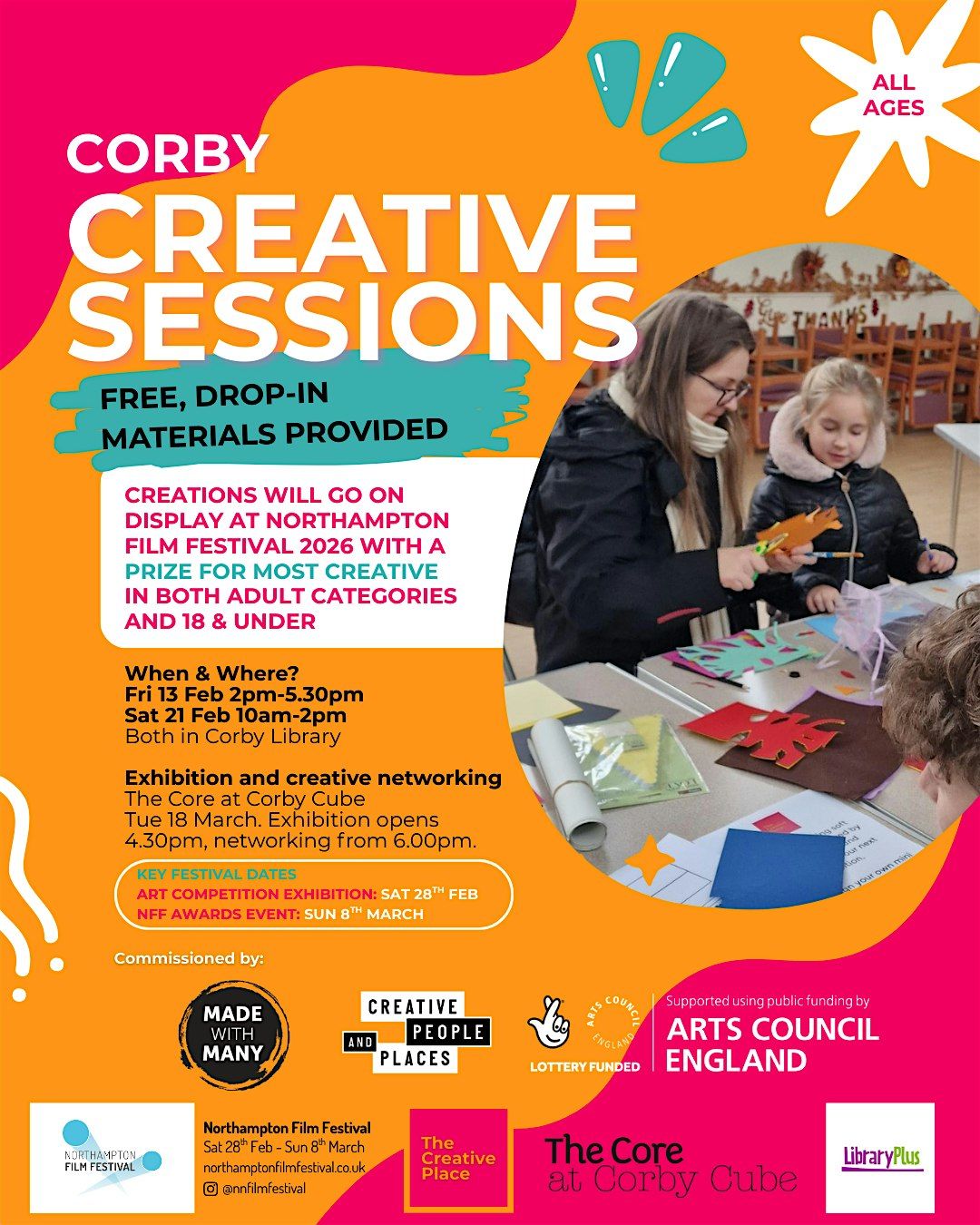 Corby Creative Sessions, Corby Library, 13 February 2026 | AllEvents