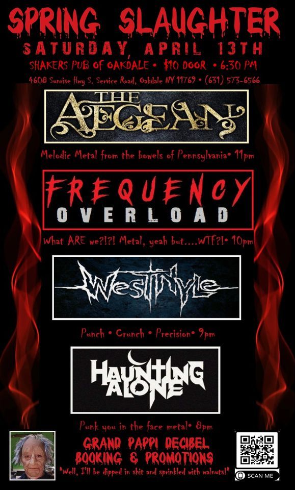 SPRING SLAUGHTER, Shakers Pub, Oakdale, 13 April 2024 AllEvents.in