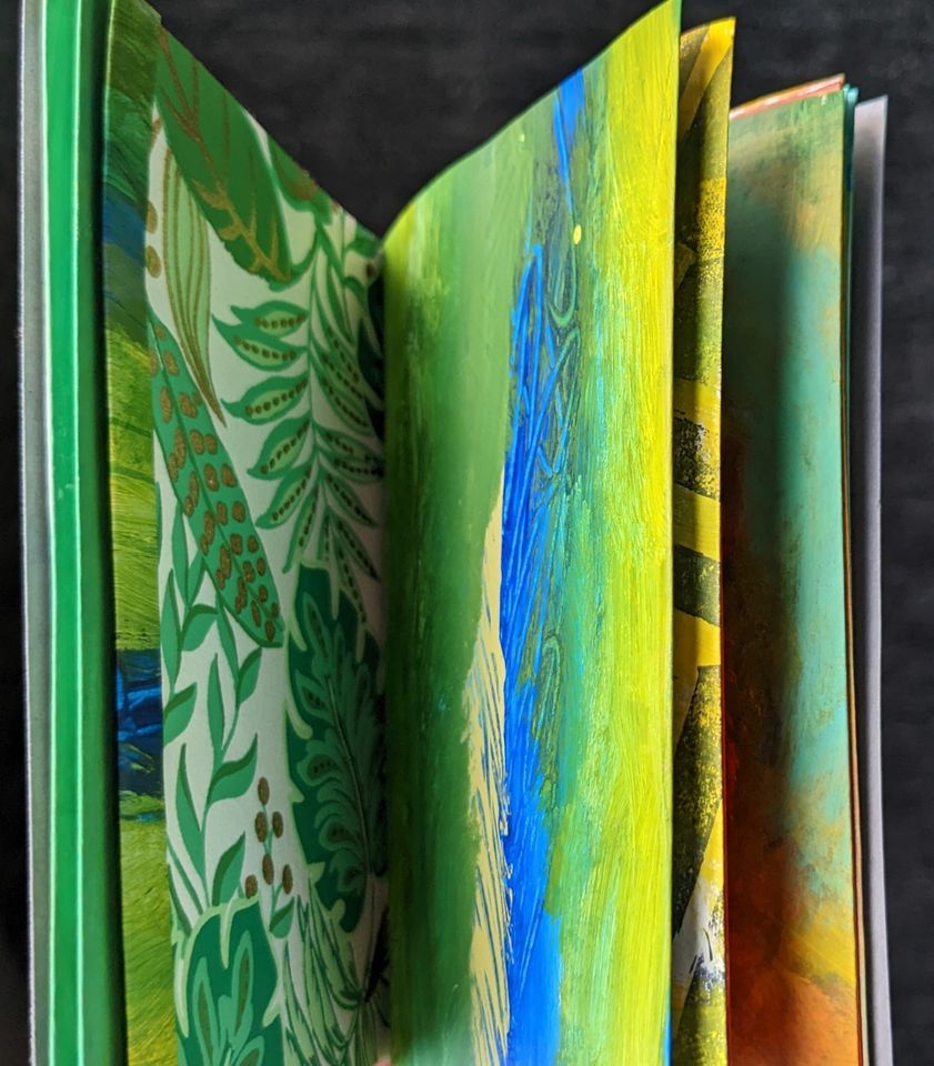 Mixed Media Book Arts Christina Erickson, Portland Art Guild, Happy