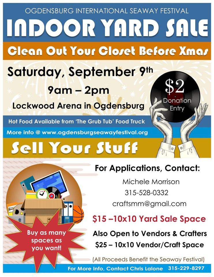 OISF Fall Indoor Yard Sale, Richard G. Lockwood Civic Arena, Ogdensburg