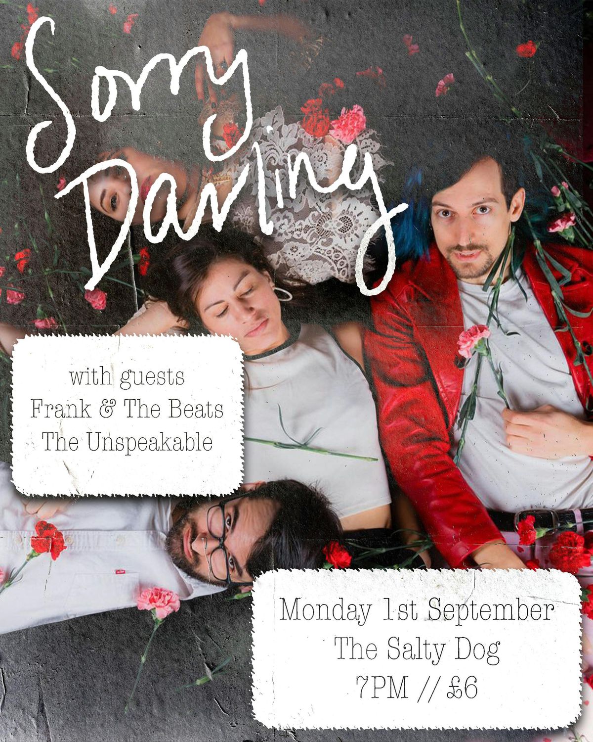 Sorry Darling (NYC) // Frank &amp; The Beats // The Unspeakable, 1 September | Event in Northwich | AllEvents