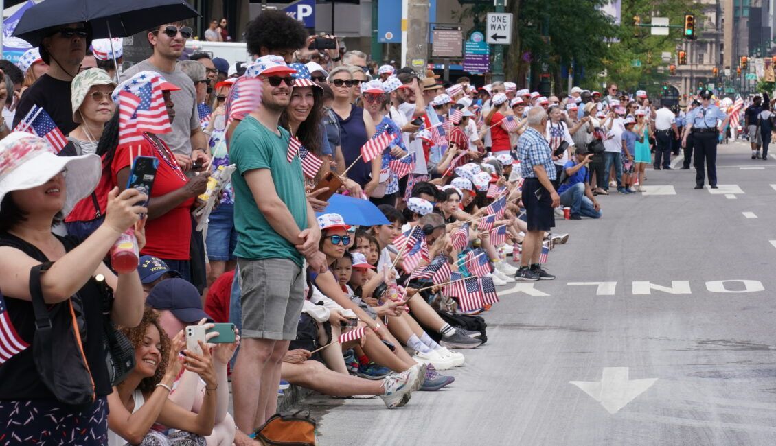Salute to Independence Semiquincentennial Parade Banner