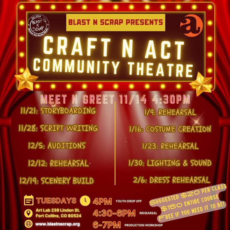 Week 1 Storyboarding , Art Lab Fort Collins, November 28 2023 AllEvents.in