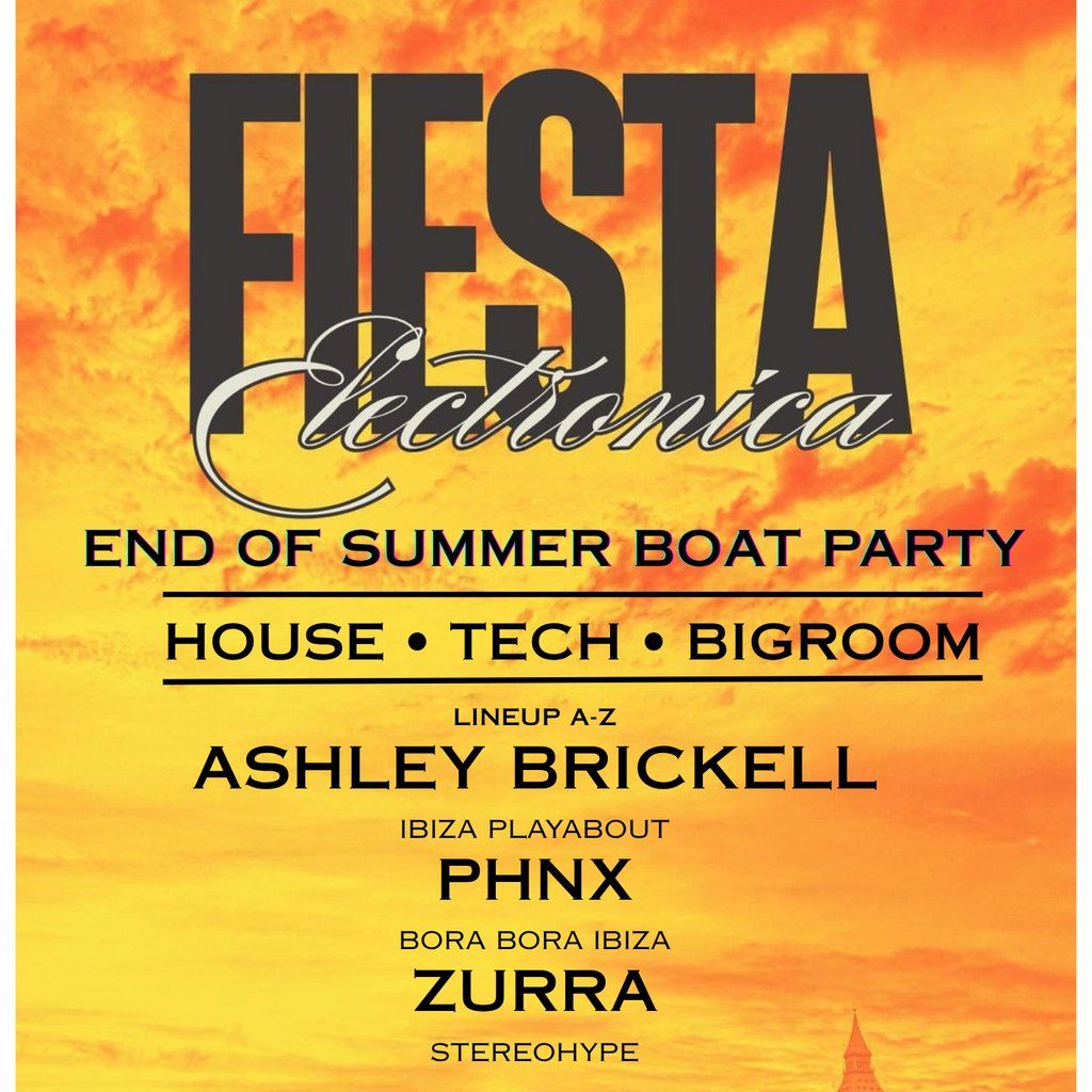Fiesta Electronica Boat Party, 13 September | Event in London | AllEvents