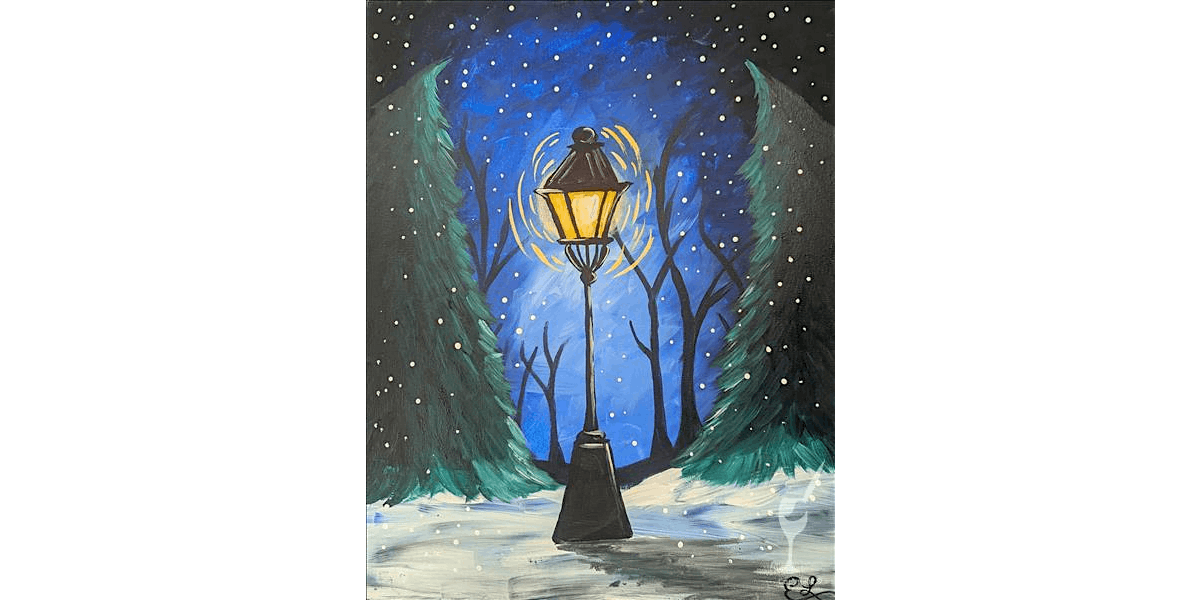 Winter Night Landscape - Paint and Sip in Houston | Classpop!™, 18 December | Event in Baytown | AllEvents