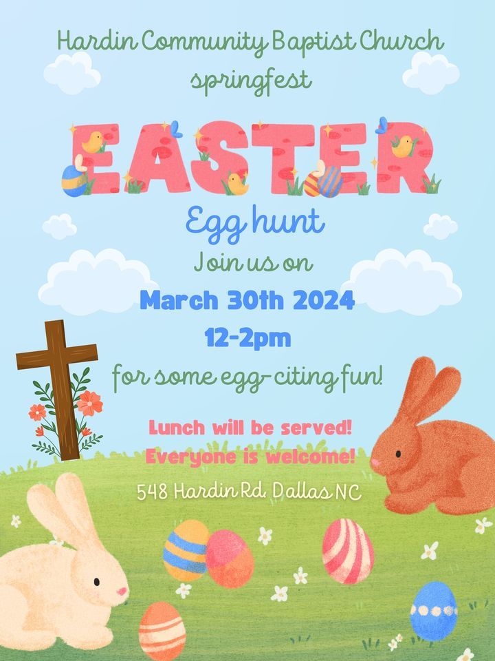Springfest/Easter egg hunt , Hardin Community Baptist Church, Dallas ...