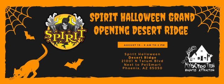 Spirit Halloween Chandler 2022 Spirit Halloween Opening At Desert Ridge 21001 N Tatum Blvd Phoenix Az 85050 4203 United States Fountain Hills August 19 2021 Allevents In
