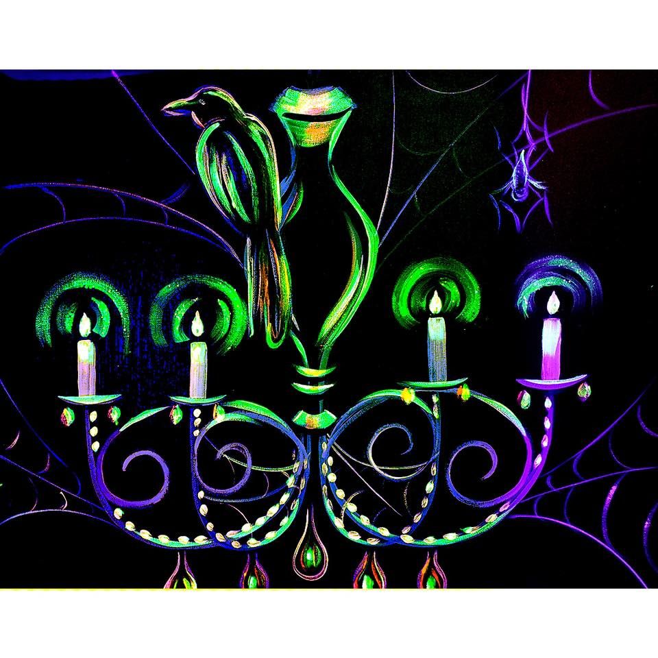 Chandelier Haunted Paint Party 555 John F Kennedy Rd Dubuque IA 