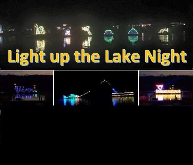 Light up the Lake Boat Parade, Frog Pond Beach at Canadohta Lake, Union