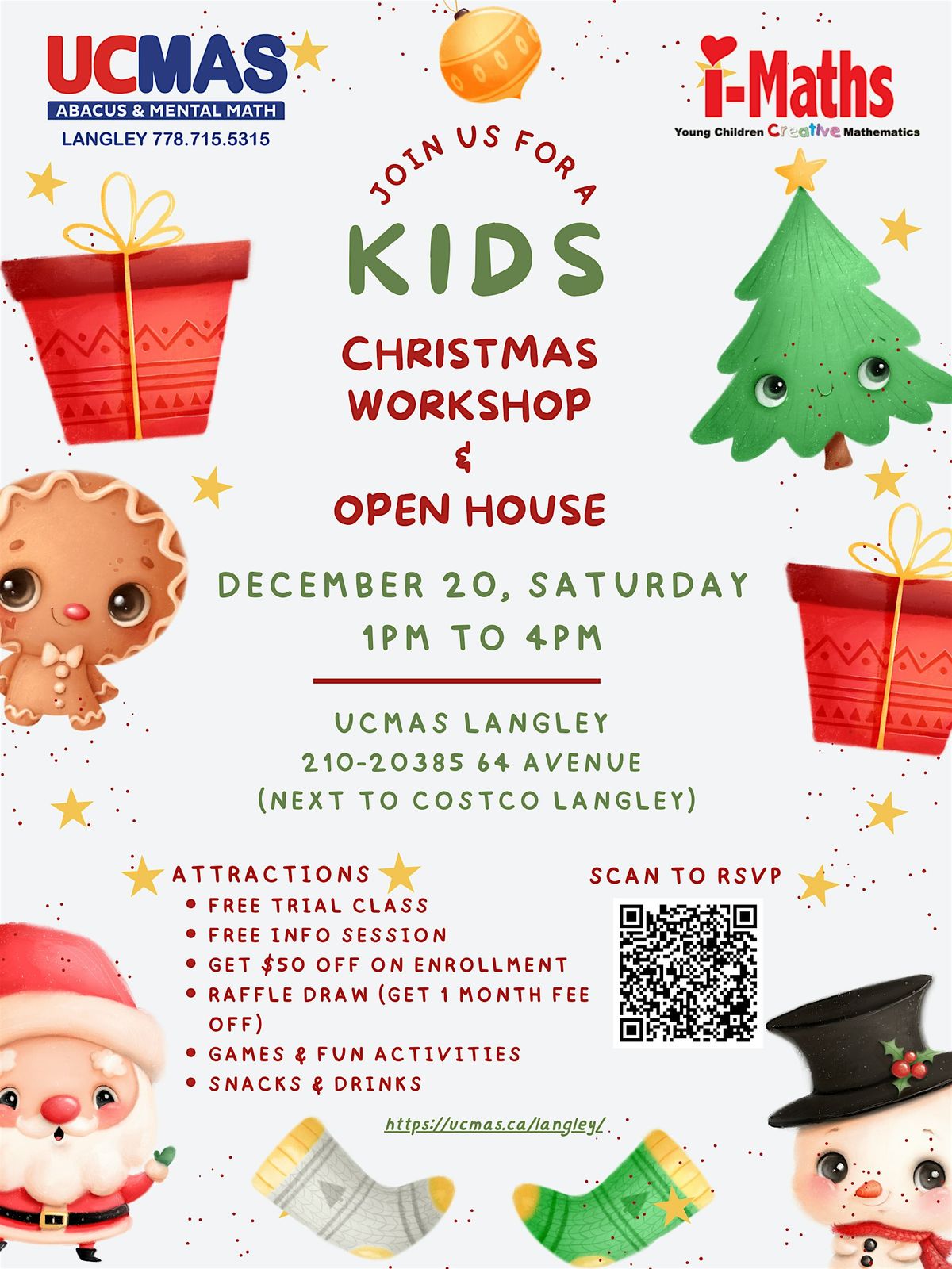 UCMAS Langley - Christmas Workshop & Open House, 20 December | Event in Langley | AllEvents