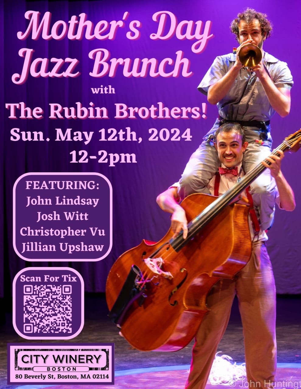 Mothers Day Jazz Brunch with the Rubin Brothers at City Winery - Boston, 11 May | Event in Boston | AllEvents
